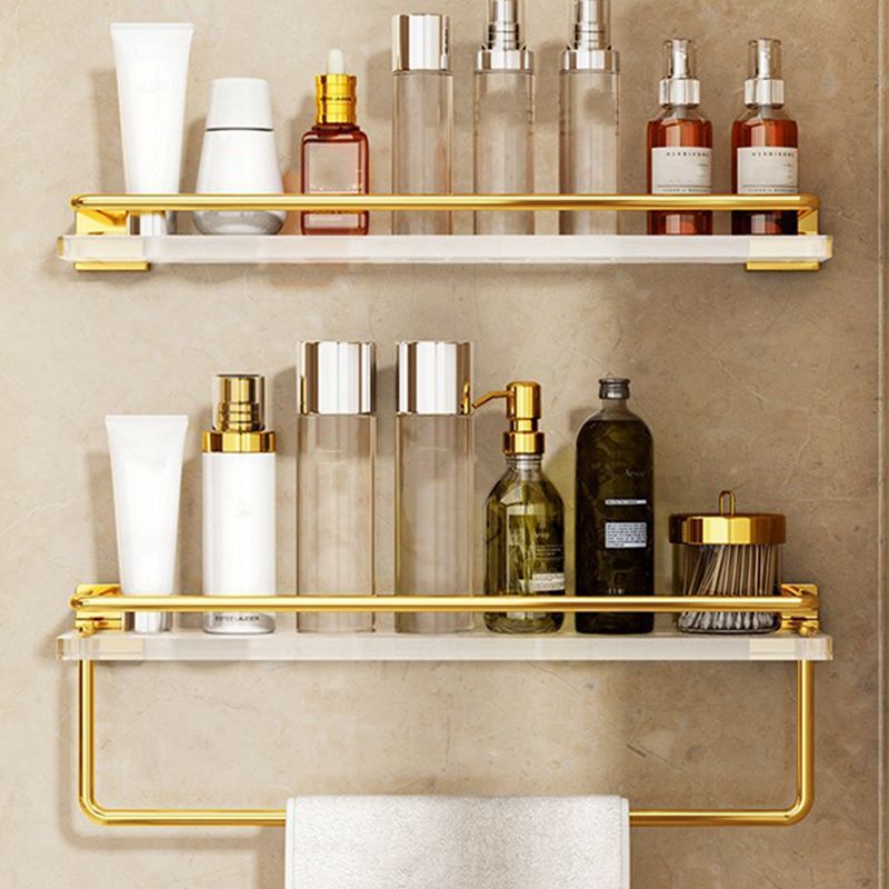 Modern Silver/Gold Bathroom Hardware Set Bath Shelf Bathroom Set Clearhalo 'Bathroom Hardware Sets' 'Bathroom Hardware' 'Bathroom Remodel & Bathroom Fixtures' 'bathroom_hardware_sets' 'Home Improvement' 'home_improvement' 'home_improvement_bathroom_hardware_sets' 1200x1200_8a84d4cf-903f-4b3e-8cb0-2abea0c48b22
