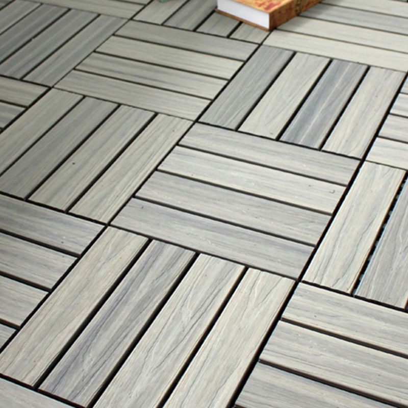 12" X 12"4-Slat Square PVC Flooring Tiles Snap Fit Installation Floor Board Tiles Clearhalo 'Home Improvement' 'home_improvement' 'home_improvement_outdoor_deck_tiles_planks' 'Outdoor Deck Tiles & Planks' 'Outdoor Flooring & Tile' 'Outdoor Remodel' 'outdoor_deck_tiles_planks' 1200x1200_8a9d7eea-e9a1-4b6c-8c33-27ac7cfb16be