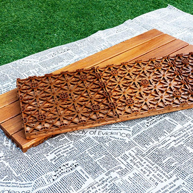 Wood Patio Flooring Tiles Outdoor Interlocking Decking Tiles with Waterproof Clearhalo 'Home Improvement' 'home_improvement' 'home_improvement_outdoor_deck_tiles_planks' 'Outdoor Deck Tiles & Planks' 'Outdoor Flooring & Tile' 'Outdoor Remodel' 'outdoor_deck_tiles_planks' 1200x1200_8a9fb013-6730-4ac6-b1b8-dc3fd364ee18