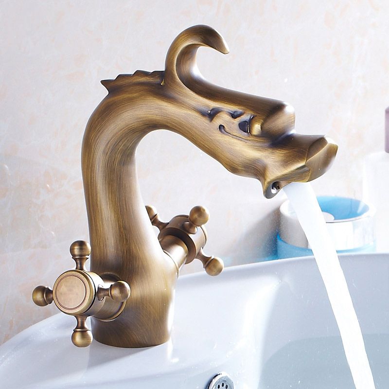 2 Handles Wide Spread Bathroom Faucet Industrial Lavatory Faucet Clearhalo 'Bathroom Remodel & Bathroom Fixtures' 'Bathroom Sink Faucets' 'Bathroom Sinks & Faucet Components' 'bathroom_sink_faucets' 'Home Improvement' 'home_improvement' 'home_improvement_bathroom_sink_faucets' 1200x1200_8abebe09-6e4e-490b-a329-7789bcdf3d7b