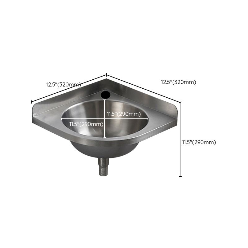 Modern Wall Mount Bathroom Sink Metal Wall Mount Bathroom Sink With Basin Clearhalo 'Bathroom Remodel & Bathroom Fixtures' 'Bathroom Sinks & Faucet Components' 'Bathroom Sinks' 'bathroom_sink' 'Home Improvement' 'home_improvement' 'home_improvement_bathroom_sink' 1200x1200_8ac5675c-19aa-4db8-af0d-6eb9e76fc330