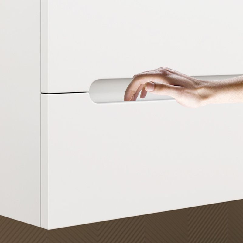 Modern Wooden Sink Vanity White Wall Mount Bathroom Vanity Cabinet with Mirror Clearhalo 'Bathroom Remodel & Bathroom Fixtures' 'Bathroom Vanities' 'bathroom_vanities' 'Home Improvement' 'home_improvement' 'home_improvement_bathroom_vanities' 1200x1200_8ac78ee8-5b7a-4943-a498-79bdcf298bcb