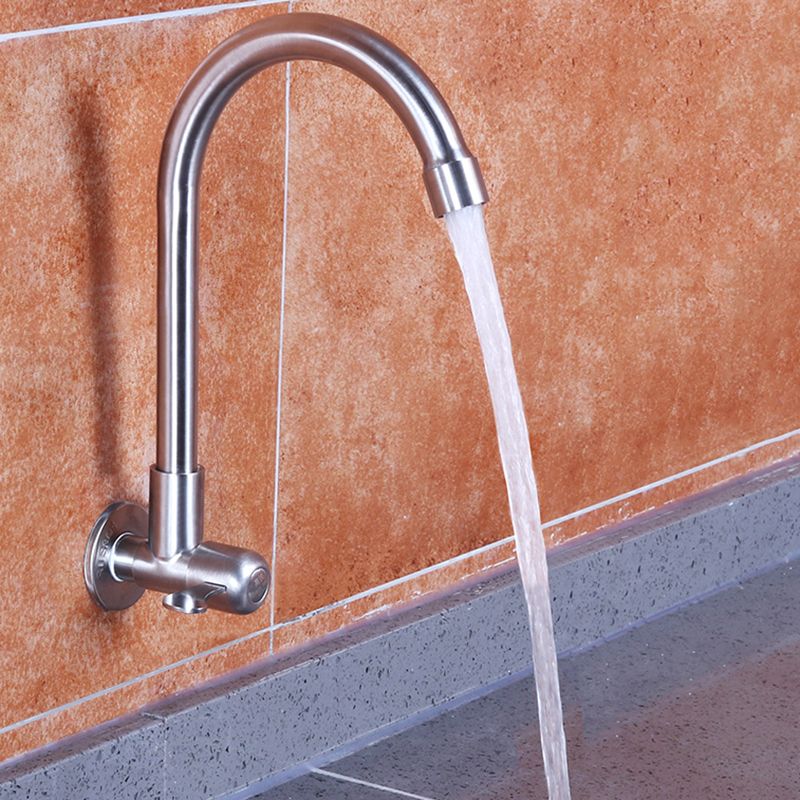 Modern Faucets 1-Handle and 1-Hole Single Level Stainless Steel Bar Faucet Clearhalo 'Home Improvement' 'home_improvement' 'home_improvement_kitchen_faucets' 'Kitchen Faucets' 'Kitchen Remodel & Kitchen Fixtures' 'Kitchen Sinks & Faucet Components' 'kitchen_faucets' 1200x1200_8adf25f1-b289-462f-a7ac-03ba9f36146f