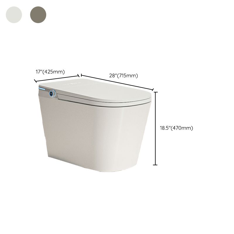 Floor Mount Bidet in White Finish with Remote Control Included Clearhalo 'Bathroom Remodel & Bathroom Fixtures' 'Bidets' 'Home Improvement' 'home_improvement' 'home_improvement_bidets' 'Toilets & Bidets' 1200x1200_8b0d72db-485d-4601-ad5a-ac55332ba939