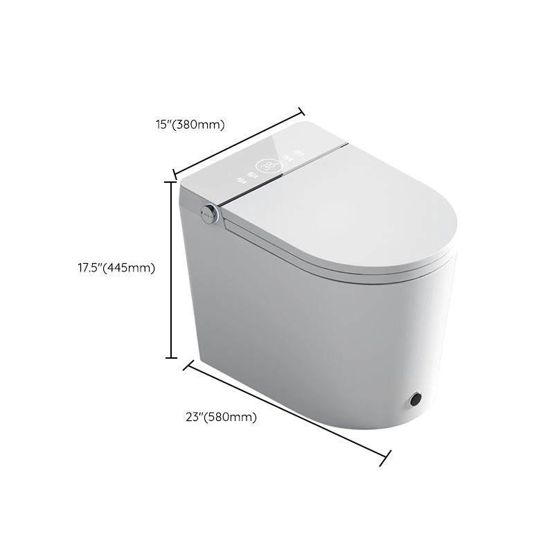 Modern Elongated Ceramic Floor Standing Bidet in White with Heated Seat Clearhalo 'Bathroom Remodel & Bathroom Fixtures' 'Bidets' 'Home Improvement' 'home_improvement' 'home_improvement_bidets' 'Toilets & Bidets' 1200x1200_8b0eb625-0f2f-479e-9309-a5b73dbfb393