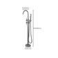 Modern Floor Mounted Metal Freestanding Tub Filler One Handle Freestanding Bathtub Faucet Clearhalo 'Bathroom Remodel & Bathroom Fixtures' 'Bathtub Faucets' 'bathtub_faucets' 'Home Improvement' 'home_improvement' 'home_improvement_bathtub_faucets' 1200x1200_8b19603c-af4d-4d95-bf76-0947bd76c2df