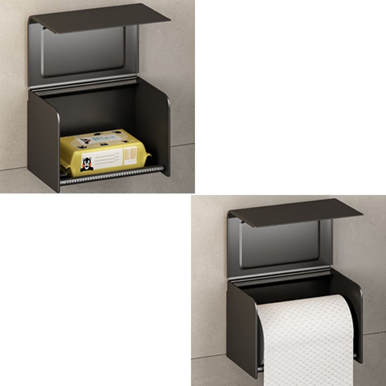 Modern Bath Hardware Set Black Towel Bar Bath Shelf Bathroom Hardware Set Clearhalo 'Bathroom Hardware Sets' 'Bathroom Hardware' 'Bathroom Remodel & Bathroom Fixtures' 'bathroom_hardware_sets' 'Home Improvement' 'home_improvement' 'home_improvement_bathroom_hardware_sets' 1200x1200_8b22ce9f-d7fd-4694-a99e-6670c0b1bde1