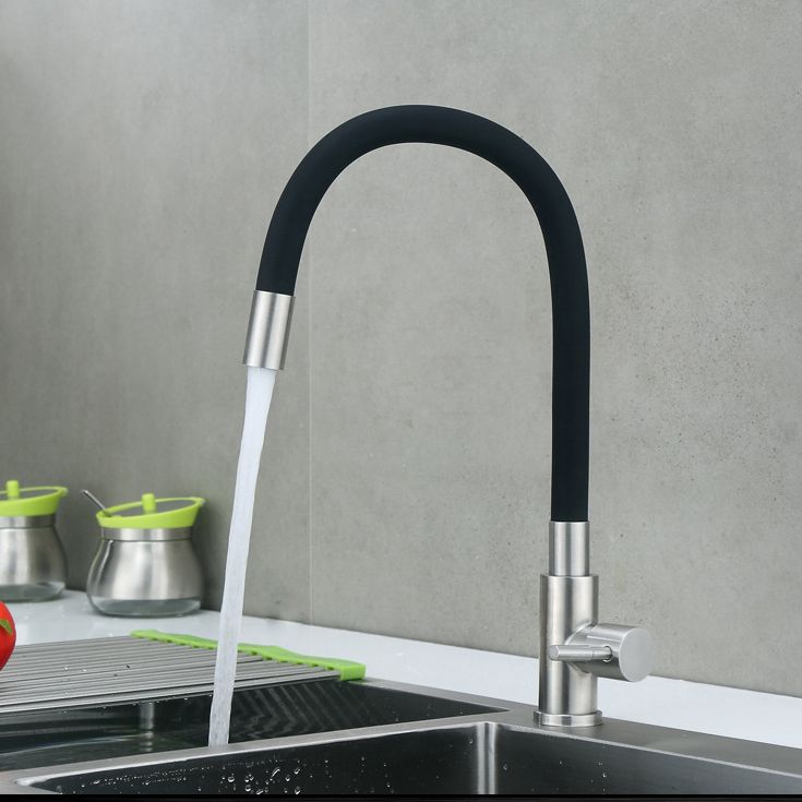 Modern 1-Handle Faucets Touchless with Water Dispenser Standard Kitchen Faucets Clearhalo 'Home Improvement' 'home_improvement' 'home_improvement_kitchen_faucets' 'Kitchen Faucets' 'Kitchen Remodel & Kitchen Fixtures' 'Kitchen Sinks & Faucet Components' 'kitchen_faucets' 1200x1200_8b2de078-8953-4882-9e17-1e10a6b5d2e9