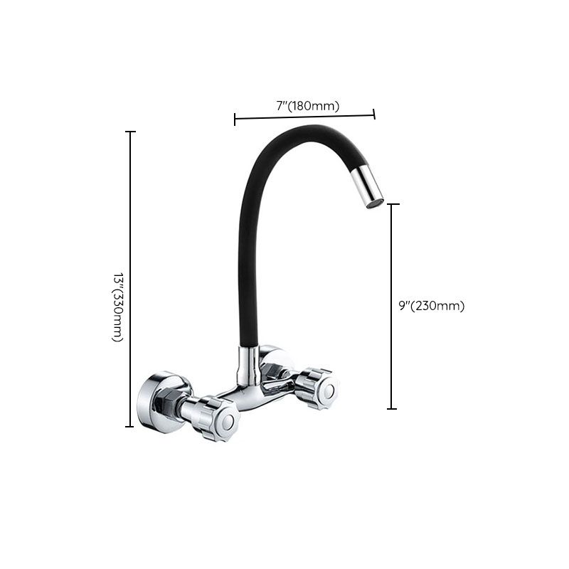 Contemporary Two Handles Kitchen Faucet Pull Down Bar Faucet Clearhalo 'Home Improvement' 'home_improvement' 'home_improvement_kitchen_faucets' 'Kitchen Faucets' 'Kitchen Remodel & Kitchen Fixtures' 'Kitchen Sinks & Faucet Components' 'kitchen_faucets' 1200x1200_8b447755-f1aa-4cd6-8623-2c46aae53b81