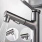 Modern Style Retractable Vessel Faucet Single-handle Low Arc Copper Vessel Faucet Clearhalo 'Bathroom Remodel & Bathroom Fixtures' 'Bathroom Sink Faucets' 'Bathroom Sinks & Faucet Components' 'bathroom_sink_faucets' 'Home Improvement' 'home_improvement' 'home_improvement_bathroom_sink_faucets' 1200x1200_8b6519f2-0c1b-4299-87c9-10fe2dcf4dc2