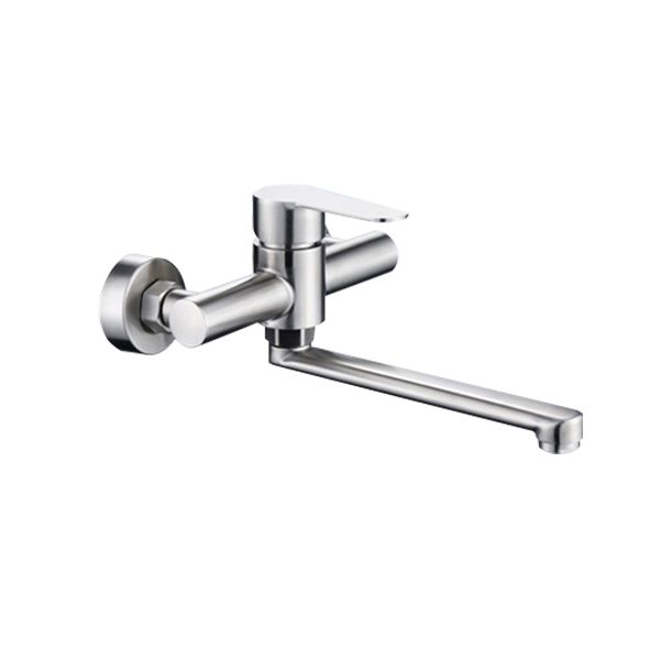 Modern Faucets 1-Handle and 2-Hole Stainless Steel Spring Spout Bar Faucet Clearhalo 'Home Improvement' 'home_improvement' 'home_improvement_kitchen_faucets' 'Kitchen Faucets' 'Kitchen Remodel & Kitchen Fixtures' 'Kitchen Sinks & Faucet Components' 'kitchen_faucets' 1200x1200_8b69c86f-deb5-4084-9cfc-b5d9c274dcdd