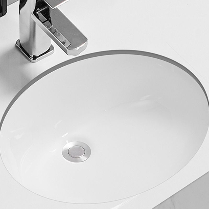 Modern Oval Wash Stand Ceramic Metal Undermount Bathroom Sink Clearhalo 'Bathroom Remodel & Bathroom Fixtures' 'Bathroom Sinks & Faucet Components' 'Bathroom Sinks' 'bathroom_sink' 'Home Improvement' 'home_improvement' 'home_improvement_bathroom_sink' 1200x1200_8b74d151-e172-4890-a280-db17203a0023