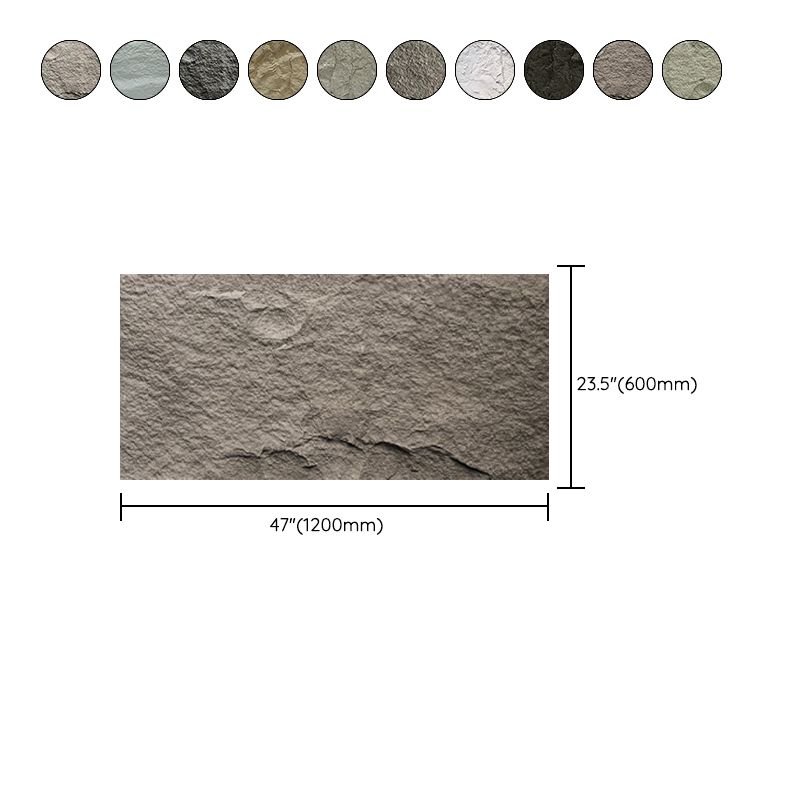 Stone Gray Wall Brick and Wall Tile Tile Use for Sitting Room Clearhalo 'Floor Tiles & Wall Tiles' 'floor_tiles_wall_tiles' 'Flooring 'Home Improvement' 'home_improvement' 'home_improvement_floor_tiles_wall_tiles' Walls and Ceiling' 1200x1200_8b917878-fc57-49e8-b986-8e7fc056750a