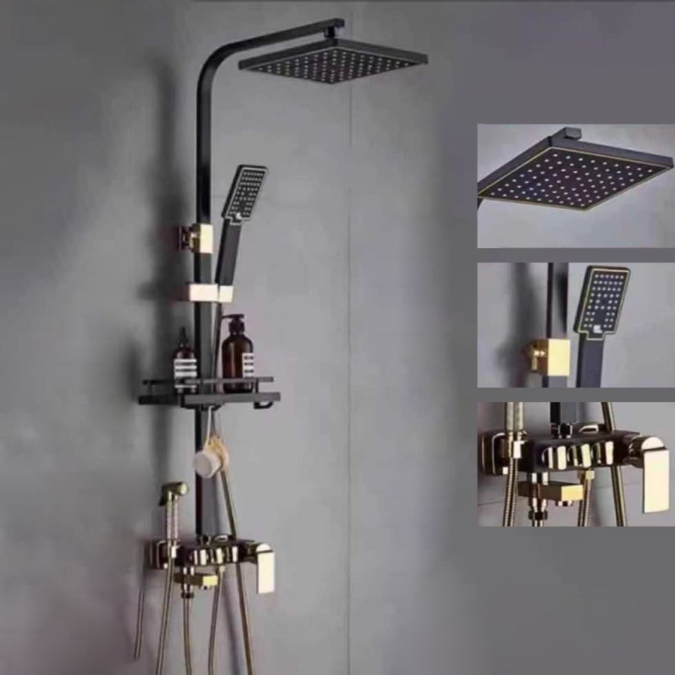 Modern Arm Swivel Shower Metal Shower Head Shower Faucet On Wall Clearhalo 'Bathroom Remodel & Bathroom Fixtures' 'Home Improvement' 'home_improvement' 'home_improvement_shower_faucets' 'Shower Faucets & Systems' 'shower_faucets' 'Showers & Bathtubs Plumbing' 'Showers & Bathtubs' 1200x1200_8b99b29a-b249-44ff-afca-3ec5e5bfe14a