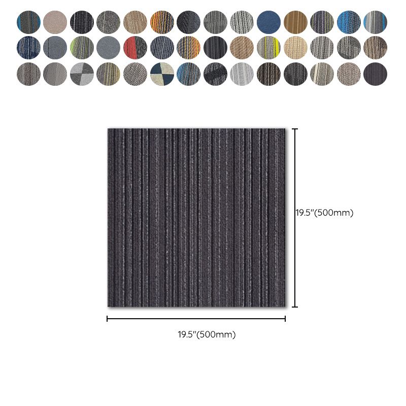 Modern Carpet Tiles Multi Level Loop Glue Down Non-Skid Carpet Tile for Foyer Clearhalo 'Carpet Tiles & Carpet Squares' 'carpet_tiles_carpet_squares' 'Flooring 'Home Improvement' 'home_improvement' 'home_improvement_carpet_tiles_carpet_squares' Walls and Ceiling' 1200x1200_8b9a2dfe-307e-4203-b162-2cd528ce17d1