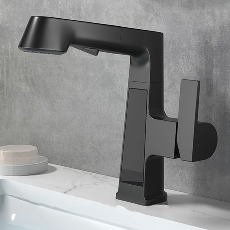 Modern Faucets Black and Silver 1-Handle 1-Hole Copper with Pull Out Sprayer Faucets Clearhalo 'Home Improvement' 'home_improvement' 'home_improvement_kitchen_faucets' 'Kitchen Faucets' 'Kitchen Remodel & Kitchen Fixtures' 'Kitchen Sinks & Faucet Components' 'kitchen_faucets' 1200x1200_8ba06d57-6d57-441b-9654-a7dab83d9de0