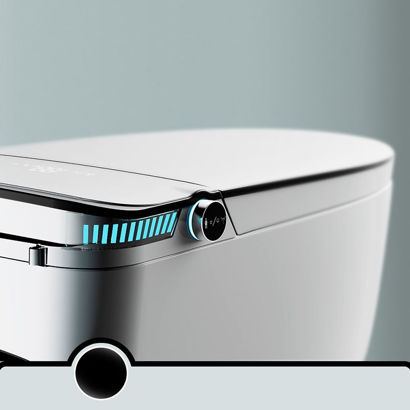 Simplicity White Temperature Control Bidet Elongated Toilet Seat Bidet with Heated Seat Clearhalo 'Bathroom Remodel & Bathroom Fixtures' 'Bidets' 'Home Improvement' 'home_improvement' 'home_improvement_bidets' 'Toilets & Bidets' 1200x1200_8ba5d300-cb45-480e-940f-fe8bad6444ee