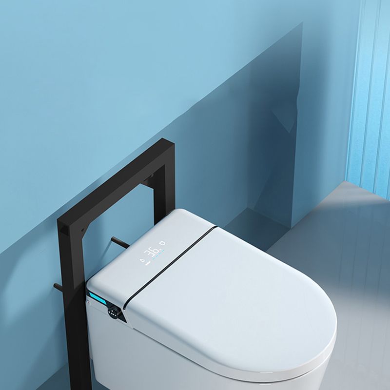 Temperature Control Wall Hung Toilet Ceramic Foot Sensor Bidet Clearhalo 'Bathroom Remodel & Bathroom Fixtures' 'Bidets' 'Home Improvement' 'home_improvement' 'home_improvement_bidets' 'Toilets & Bidets' 1200x1200_8bc52059-8415-4ea9-910c-0d9f25e28eb3