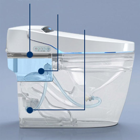 Plastic Bidets Elongated White Contemporary Foot Sensor Smart Toilet Clearhalo 'Bathroom Remodel & Bathroom Fixtures' 'Bidets' 'Home Improvement' 'home_improvement' 'home_improvement_bidets' 'Toilets & Bidets' 1200x1200_8bf2ebaa-2c1f-4f34-bdb2-c16fd31b8871