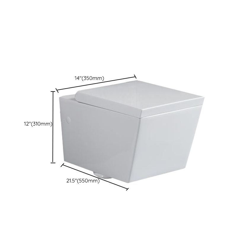 Modern Wall Mount Toilet White Toilet Bowl with Seat for Washroom Clearhalo 'Bathroom Remodel & Bathroom Fixtures' 'Home Improvement' 'home_improvement' 'home_improvement_toilets' 'Toilets & Bidets' 'Toilets' 1200x1200_8bf6a78f-dcae-4b14-989f-8f9c5858514e