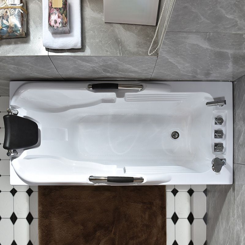 Flat Bottom Soaking Tub Antique Finish Rectangular Modern Bath Tub Clearhalo 'Bathroom Remodel & Bathroom Fixtures' 'Bathtubs' 'Home Improvement' 'home_improvement' 'home_improvement_bathtubs' 'Showers & Bathtubs' 1200x1200_8bffbd85-625a-4c3f-a2b2-c8e225c30ef0