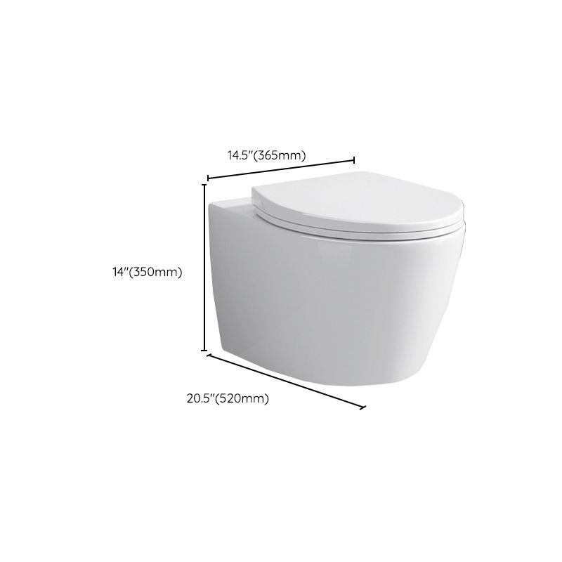 Modern Wall Hung Toilet Bowl 1-Piece Urine Toilet with Seat for Washroom Clearhalo 'Bathroom Remodel & Bathroom Fixtures' 'Home Improvement' 'home_improvement' 'home_improvement_toilets' 'Toilets & Bidets' 'Toilets' 1200x1200_8c08f927-5b64-4861-b4de-7a25fcc9e7aa