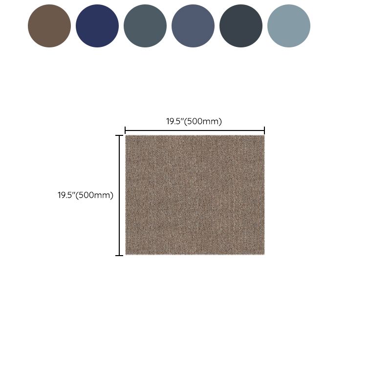 20" X 20" Carpet Floor Tile Glue Down or Adhesive Tabs Non-Skid Living Room Clearhalo 'Carpet Tiles & Carpet Squares' 'carpet_tiles_carpet_squares' 'Flooring 'Home Improvement' 'home_improvement' 'home_improvement_carpet_tiles_carpet_squares' Walls and Ceiling' 1200x1200_8c0c715b-e2b2-494b-84ca-4b7d245fc459