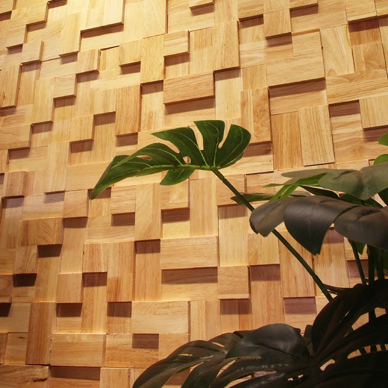 Mosaic Wood Wall Paneling Glue down Living Room Modern Style Wood Plank Clearhalo 'Flooring 'Home Improvement' 'home_improvement' 'home_improvement_wall_paneling' 'Wall Paneling' 'wall_paneling' 'Walls & Ceilings' Walls and Ceiling' 1200x1200_8c17f8ad-3295-4411-8f1e-49ef5f083ddb