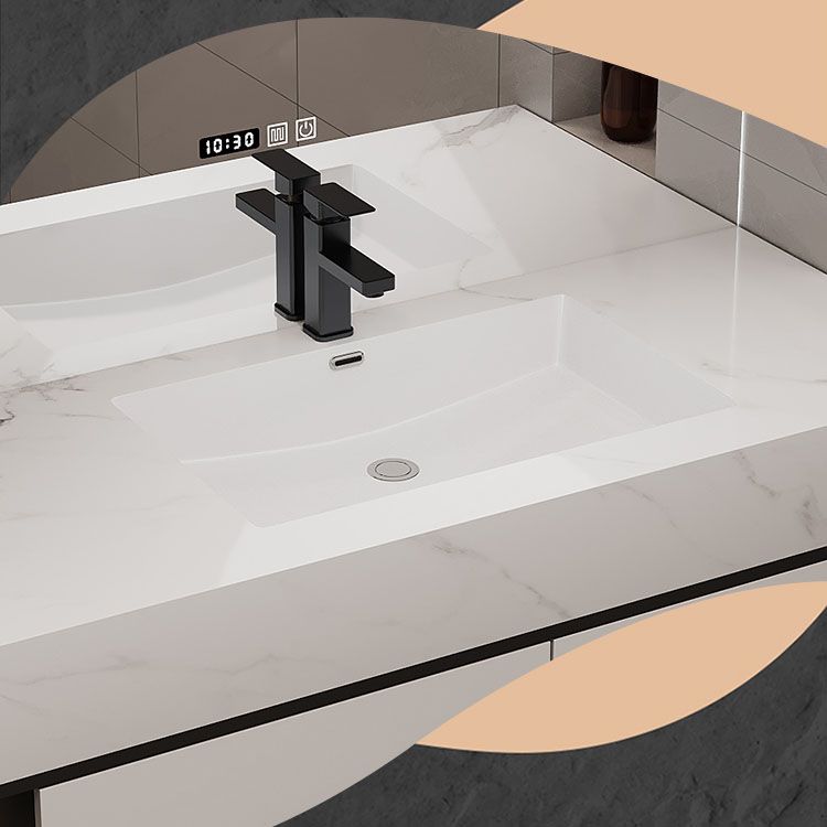 Wall Mount Sink Included Bath Vanity with Mirror Faucet for Bathroom Clearhalo 'Bathroom Remodel & Bathroom Fixtures' 'Bathroom Vanities' 'bathroom_vanities' 'Home Improvement' 'home_improvement' 'home_improvement_bathroom_vanities' 1200x1200_8c23b000-fa30-439d-ab25-0434bb4eb77a
