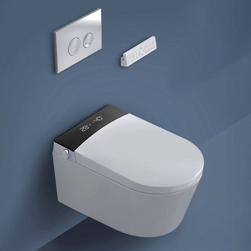 Contemporary 1-Piece Toilet Wall-mount Urine Toilet with Slow Close Seat for Washroom Clearhalo 'Bathroom Remodel & Bathroom Fixtures' 'Home Improvement' 'home_improvement' 'home_improvement_toilets' 'Toilets & Bidets' 'Toilets' 1200x1200_8c30bd9a-016c-481e-956b-f7e5cf423619