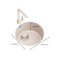 Round Kitchen Sink Quartz Single Bowl Kitchen Sink with Drain Assembly Clearhalo 'Home Improvement' 'home_improvement' 'home_improvement_kitchen_sinks' 'Kitchen Remodel & Kitchen Fixtures' 'Kitchen Sinks & Faucet Components' 'Kitchen Sinks' 'kitchen_sinks' 1200x1200_8c3c551a-84c8-49a0-8a16-2389a3bd1e48