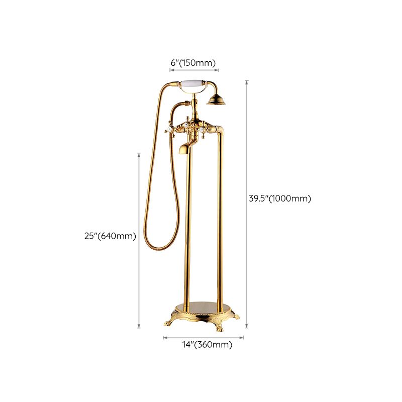 Floor Mounted Metal Freestanding Tub Filler High Arc Freestanding Tub Filler Trim Clearhalo 'Bathroom Remodel & Bathroom Fixtures' 'Bathtub Faucets' 'bathtub_faucets' 'Home Improvement' 'home_improvement' 'home_improvement_bathtub_faucets' 1200x1200_8c4765fe-676d-43f2-a9e8-0a9f81cc8242