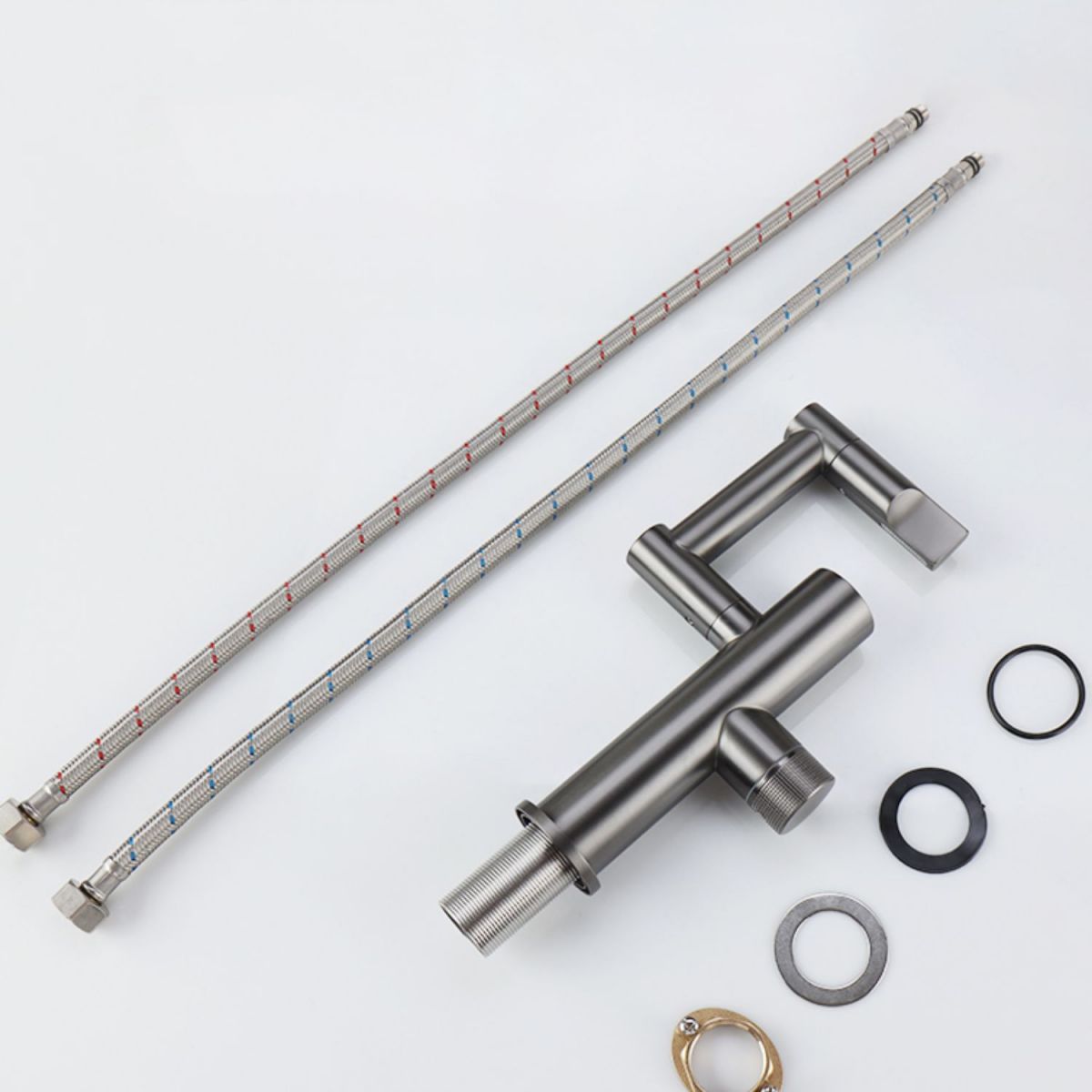 Modern Vessel Sink Faucet Solid Color Vessel Sink Bathroom Faucet Clearhalo 'Bathroom Remodel & Bathroom Fixtures' 'Bathroom Sink Faucets' 'Bathroom Sinks & Faucet Components' 'bathroom_sink_faucets' 'Home Improvement' 'home_improvement' 'home_improvement_bathroom_sink_faucets' 1200x1200_8c61fefb-d738-4e10-a4f9-a9b45e1f1142