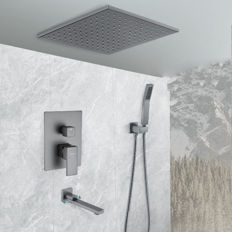 Modern Shower System Brass Temperature Control Ceiling Mounted Shower Head Combo Clearhalo 'Bathroom Remodel & Bathroom Fixtures' 'Home Improvement' 'home_improvement' 'home_improvement_shower_faucets' 'Shower Faucets & Systems' 'shower_faucets' 'Showers & Bathtubs Plumbing' 'Showers & Bathtubs' 1200x1200_8c6839d6-cb4f-467f-a347-894a8519b0be