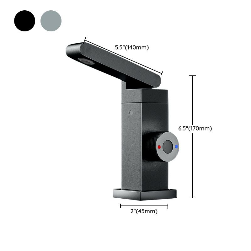 Vessel Sink Bathroom Faucet Knob Handle Swivel Spout Vessel Faucet Clearhalo 'Bathroom Remodel & Bathroom Fixtures' 'Bathroom Sink Faucets' 'Bathroom Sinks & Faucet Components' 'bathroom_sink_faucets' 'Home Improvement' 'home_improvement' 'home_improvement_bathroom_sink_faucets' 1200x1200_8c6f0658-1601-4782-8163-fa0873191689