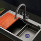 Modern 1-Handle Faucet Pull down with Water Dispenser Standard Kitchen Faucet Clearhalo 'Home Improvement' 'home_improvement' 'home_improvement_kitchen_faucets' 'Kitchen Faucets' 'Kitchen Remodel & Kitchen Fixtures' 'Kitchen Sinks & Faucet Components' 'kitchen_faucets' 1200x1200_8c761af6-2b67-45a5-9c18-8c54a767c330