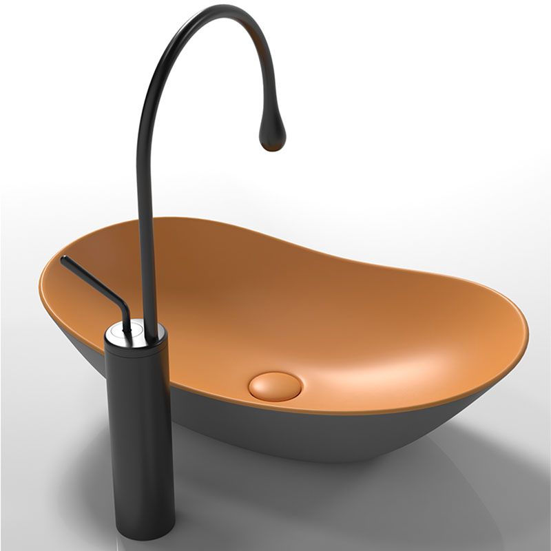 Oval Porcelain Vessel Sink Modern Style Vessel Lavatory Sink with No Craftsmanship Clearhalo 'Bathroom Remodel & Bathroom Fixtures' 'Bathroom Sinks & Faucet Components' 'Bathroom Sinks' 'bathroom_sink' 'Home Improvement' 'home_improvement' 'home_improvement_bathroom_sink' 1200x1200_8c80cba6-3193-4e9b-9486-97baaeca4318