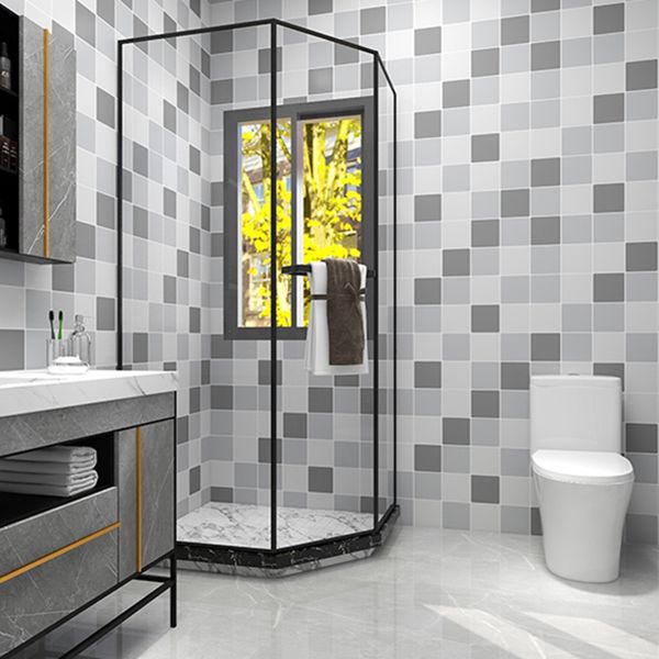 Mosaic Tile Peel and Stick Tile Pvc Bathroom Waterproof Backsplash Wall Tile Clearhalo 'Flooring 'Home Improvement' 'home_improvement' 'home_improvement_peel_stick_blacksplash' 'Peel & Stick Backsplash Tile' 'peel_stick_blacksplash' 'Walls & Ceilings' Walls and Ceiling' 1200x1200_8c8e13b4-b27f-40c8-ad99-b5a808037199