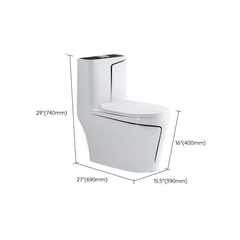 Skirted Toilet Traditional Floor Mount One-Piece Toilet with Slow Close Seat Clearhalo 'Bathroom Remodel & Bathroom Fixtures' 'Home Improvement' 'home_improvement' 'home_improvement_toilets' 'Toilets & Bidets' 'Toilets' 1200x1200_8c8f98e3-1afc-43f8-8ec2-36ca97f203f9