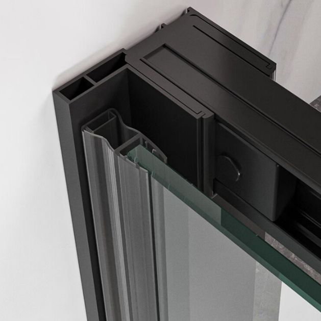 Single Sliding Framed 74.8" H Shower Bath Door Modern Tempered Shower Door Clearhalo 'Bathroom Remodel & Bathroom Fixtures' 'Home Improvement' 'home_improvement' 'home_improvement_shower_tub_doors' 'Shower and Tub Doors' 'shower_tub_doors' 'Showers & Bathtubs' 1200x1200_8c93ddd1-e71c-4726-89a1-fcf8d986b602