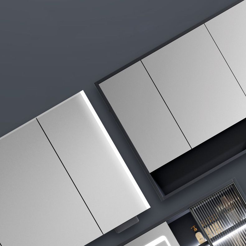 2 Drawers Vanity Mirror Single Sink Wall Mount Rectangle Bathroom Vanity with Door Clearhalo 'Bathroom Remodel & Bathroom Fixtures' 'Bathroom Vanities' 'bathroom_vanities' 'Home Improvement' 'home_improvement' 'home_improvement_bathroom_vanities' 1200x1200_8ca7145c-4db2-46e4-b7f4-ad8a27c6e60e