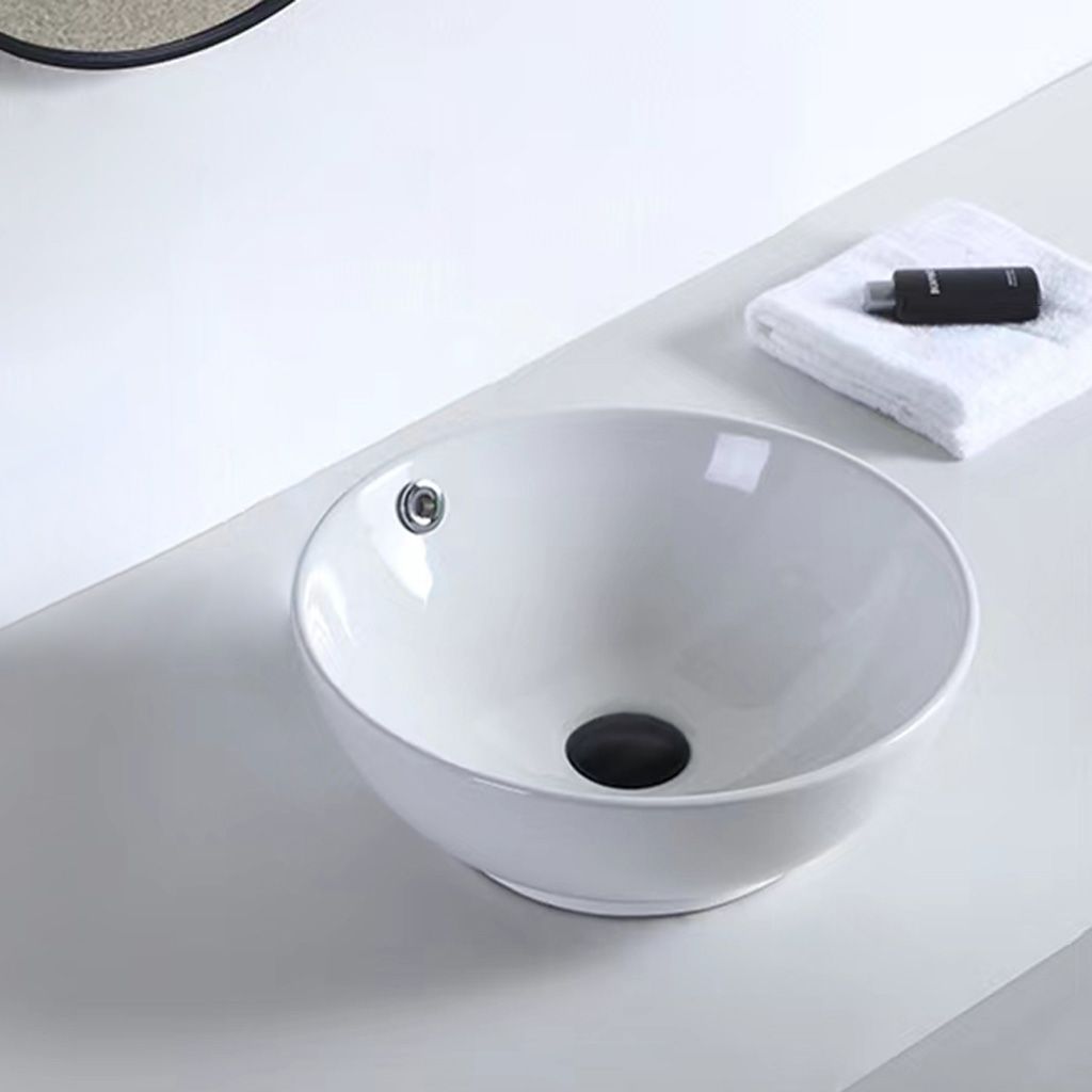 Contemporary Bathroom Sink Porcelain Pop-Up Drain Rectangular Vessel Clearhalo 'Bathroom Remodel & Bathroom Fixtures' 'Bathroom Sinks & Faucet Components' 'Bathroom Sinks' 'bathroom_sink' 'Home Improvement' 'home_improvement' 'home_improvement_bathroom_sink' 1200x1200_8cb46918-9f46-41f6-bf28-b78aa88c2605