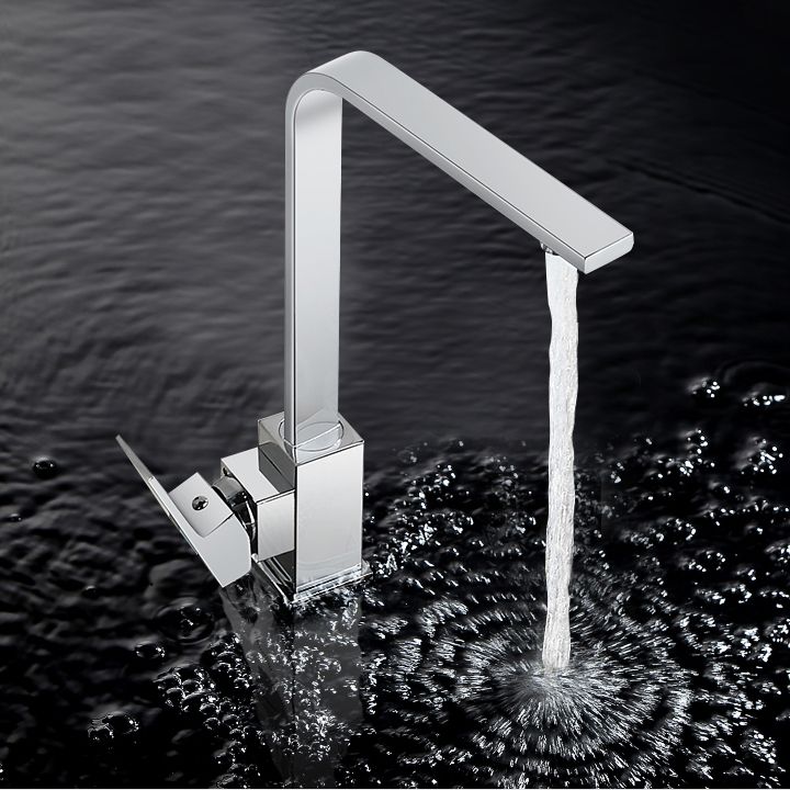 Modern Spring Spout Water Filler One Handle High Arch Meta Kitchen Faucet Clearhalo 'Home Improvement' 'home_improvement' 'home_improvement_kitchen_faucets' 'Kitchen Faucets' 'Kitchen Remodel & Kitchen Fixtures' 'Kitchen Sinks & Faucet Components' 'kitchen_faucets' 1200x1200_8cb83ee5-526d-4431-ac83-48b9242f34b7