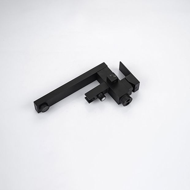 Modern Freestanding Tub Fillers Copper Floor Mounted with Handshower Bathtub Faucet Clearhalo 'Bathroom Remodel & Bathroom Fixtures' 'Bathtub Faucets' 'bathtub_faucets' 'Home Improvement' 'home_improvement' 'home_improvement_bathtub_faucets' 1200x1200_8cbb169b-3b23-4383-bc86-0a2bb2f2037b