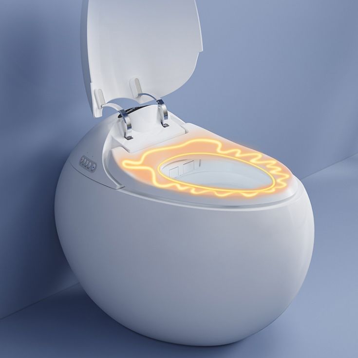 Round One-Piece Smart Toilet Bidet White All-In-One Toilet Bidet Clearhalo 'Bathroom Remodel & Bathroom Fixtures' 'Bidets' 'Home Improvement' 'home_improvement' 'home_improvement_bidets' 'Toilets & Bidets' 1200x1200_8cefdf8a-0af2-4835-a44e-d79cc7f390a7