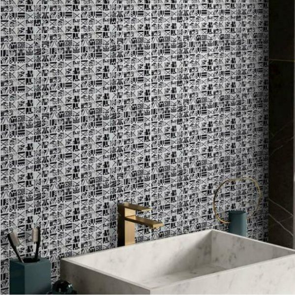 Mosaic Tile Wallpaper PVC Waterproof Peel and Stick Wall Tile with Square Shape Clearhalo 'Flooring 'Home Improvement' 'home_improvement' 'home_improvement_peel_stick_blacksplash' 'Peel & Stick Backsplash Tile' 'peel_stick_blacksplash' 'Walls & Ceilings' Walls and Ceiling' 1200x1200_8cfb5096-971d-444a-a774-f22d3c9d266b