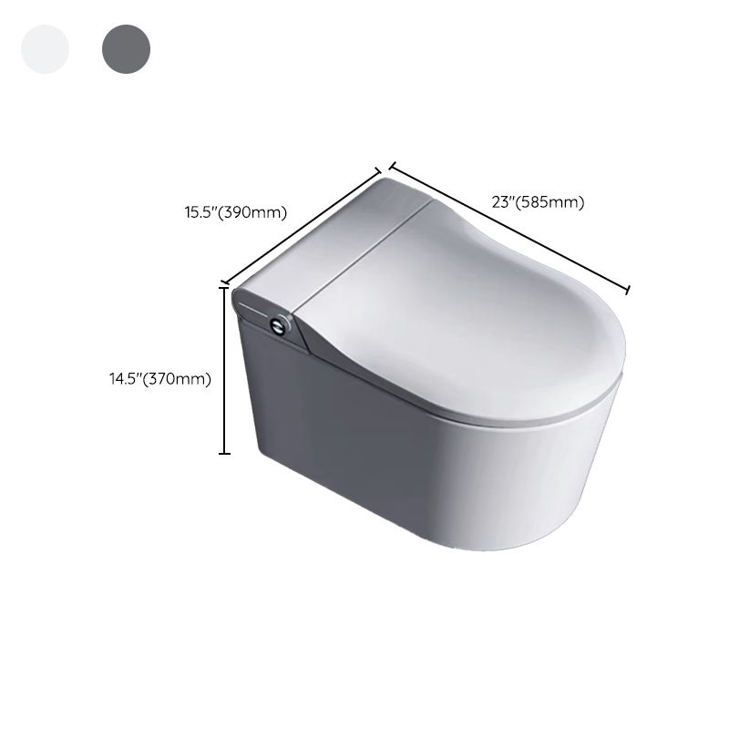 Wall Hung Toilet Set with Warm Air Dryer and Foot Sensor Flushing Type Clearhalo 'Bathroom Remodel & Bathroom Fixtures' 'Bidets' 'Home Improvement' 'home_improvement' 'home_improvement_bidets' 'Toilets & Bidets' 1200x1200_8d0c5c4b-a76d-4185-a308-39daf463eea0