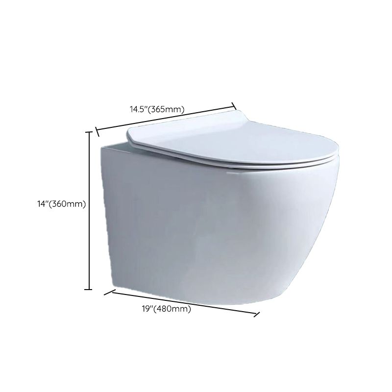 Modern White Ceramic Flush Toilet Wall Mount Urine Toilet for Washroom Clearhalo 'Bathroom Remodel & Bathroom Fixtures' 'Home Improvement' 'home_improvement' 'home_improvement_toilets' 'Toilets & Bidets' 'Toilets' 1200x1200_8d3417dc-77ad-486b-b258-c15b5f1c5f17