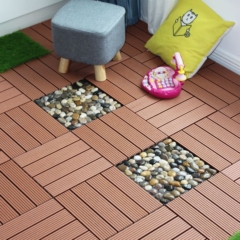 Square Snapping Patio Flooring Tiles Striped Pattern Tile Set Floor Board Clearhalo 'Home Improvement' 'home_improvement' 'home_improvement_outdoor_deck_tiles_planks' 'Outdoor Deck Tiles & Planks' 'Outdoor Flooring & Tile' 'Outdoor Remodel' 'outdoor_deck_tiles_planks' 1200x1200_8d460688-17d3-492f-b15d-d90b5c5afcbf
