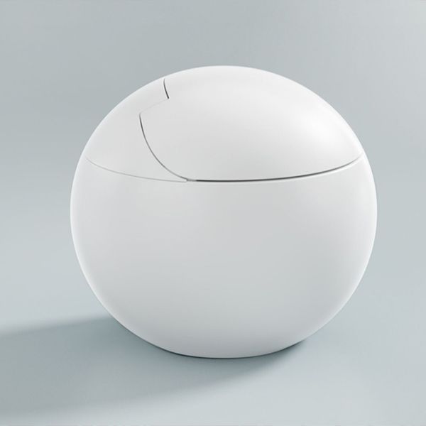 Round Foot Sensor Floor Standing Bidet with Wireless Remote Control Clearhalo 'Bathroom Remodel & Bathroom Fixtures' 'Bidets' 'Home Improvement' 'home_improvement' 'home_improvement_bidets' 'Toilets & Bidets' 1200x1200_8d4e9d67-71a7-4058-ba8f-7616819fea59